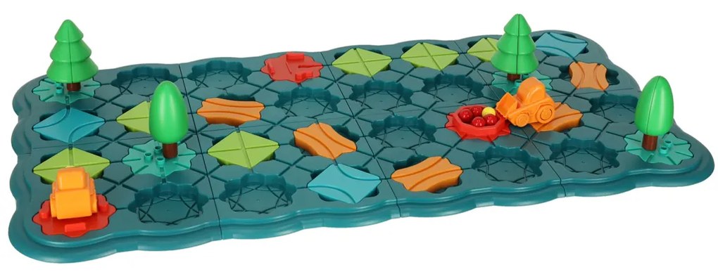 Puzzle stolová hra bludisko prekážková dráha 56 el.