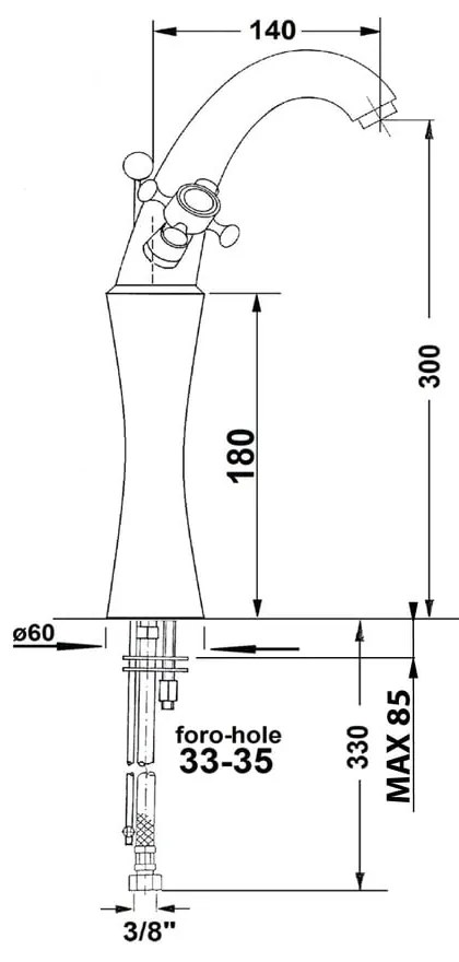 Stojančeková umývadlová batéria v matne striebornej farbe Antea – Sapho