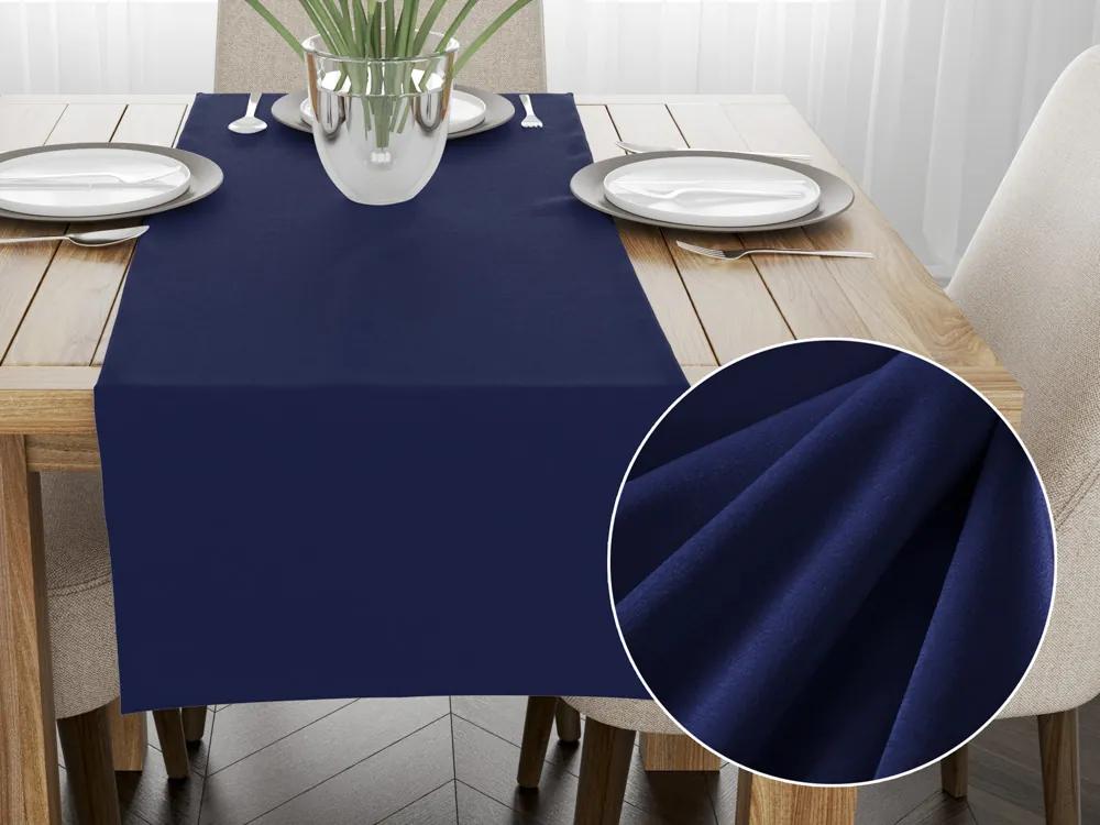 Biante Zamatový behúň na stôl SV-026 Tmavá kráľovská modrá II 45x180 cm