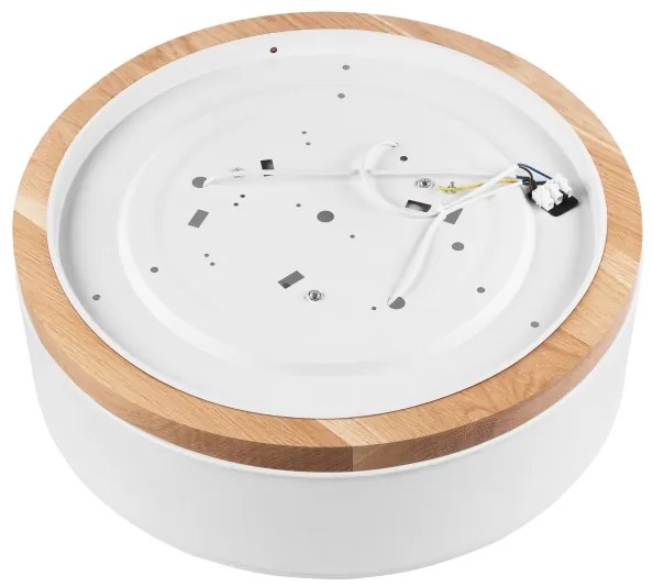 Brilagi - LED Stropné svietidlo BELLADONNA 3xE27/15W/230V pr. 50 cm biela/dub