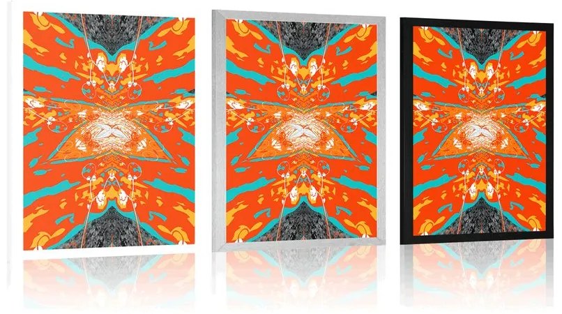Plagát abstrakcia hviezdy - 30x45 black
