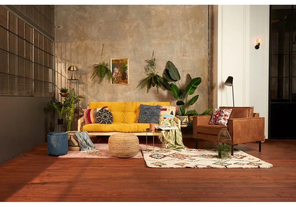 Variabilná rozkladacia pohovka s futónom v bielej farbe Karup Design Grab Natural/Natural