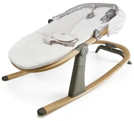 KINDERKRAFT - Detské lehátko ELSU sivé