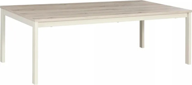 Konferenčný stolík FROST 120x60 cm krémový, dekor dub alpský