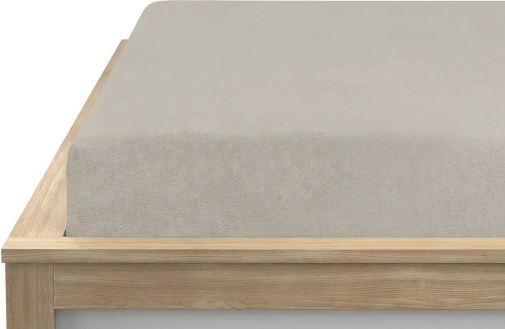 Froté plachta EXCLUSIVE sivo-hnedá 90 x 200 cm