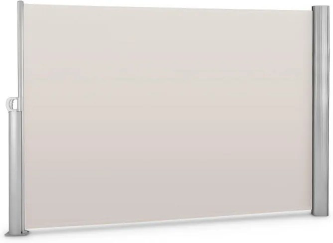 Blumfeldt Bari 320, bočná markíza, bočná roleta, 300 x 200 cm, hliník, krémovo piesková
