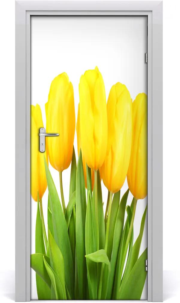 Fototapeta samolepiace  žlté tulipány