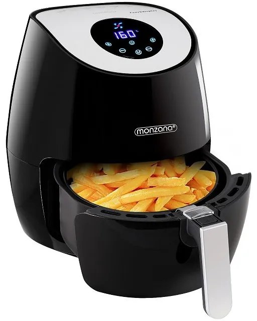 InternetovaZahrada Teplovzdušná fritéza FRYER 1 black - 9 v 1 s dotykovým displejom 1485 W 3,6 l