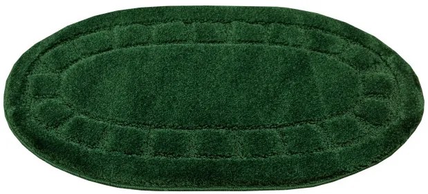 Kúpeľňový koberček Ocean fľaškovo zelený ovál