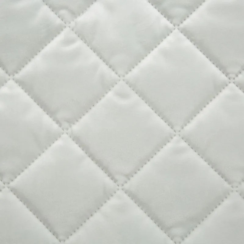 EUROFIRANY Elegantný vlnený prehoz na posteľ z kvalitného zamatu s výrazným leskom 220 cm x 240 cm biela 100 % polyester Varianta: 386322