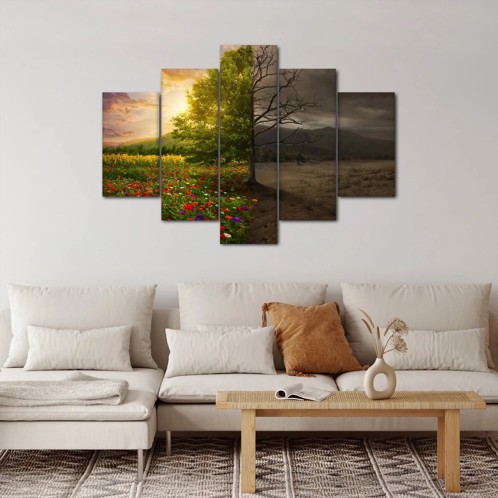 Obraz - Kolobeh života (150x105 cm)