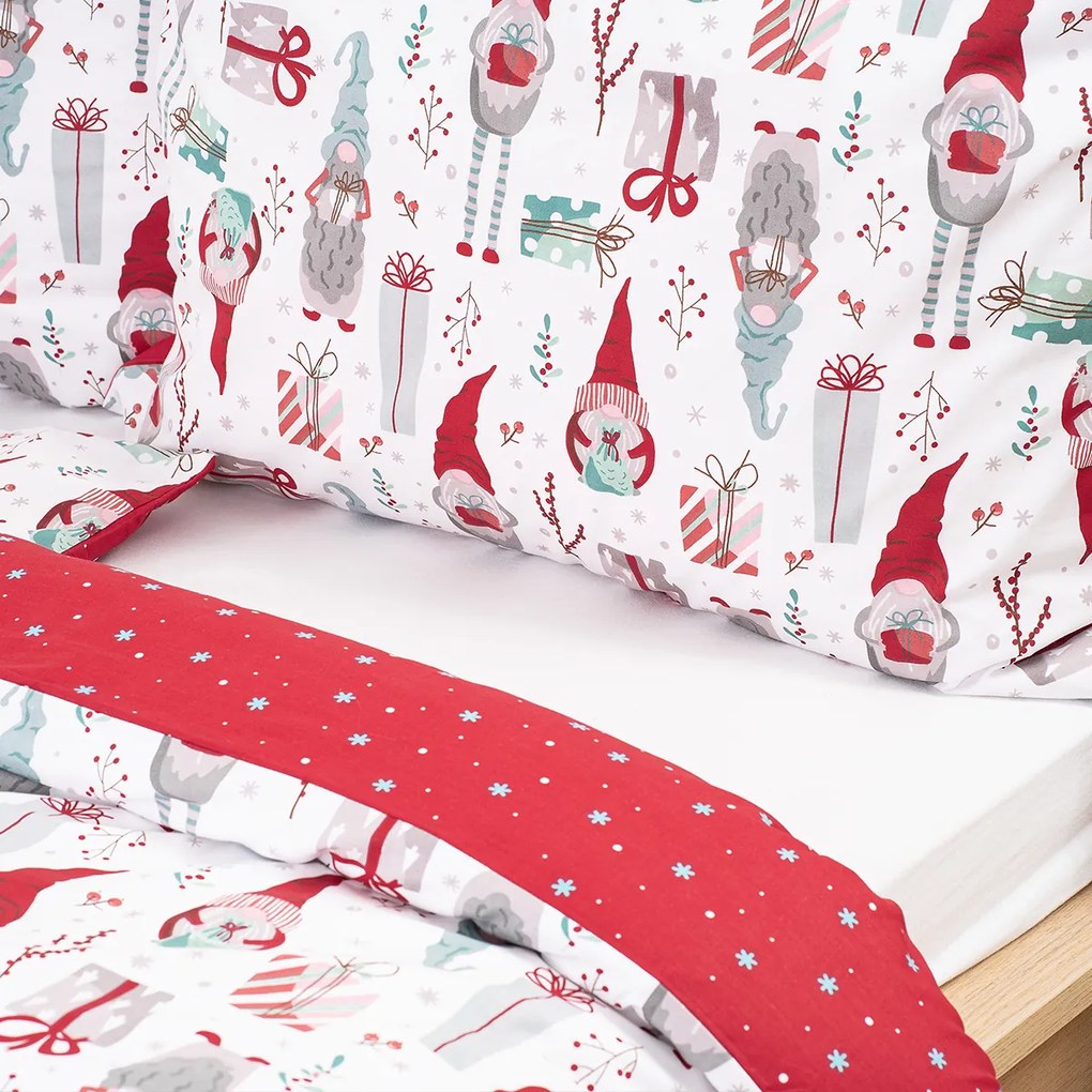 4Home Bavlnené obliečky Christmas Elf, 140 x 200 cm, 70 x 90 cm