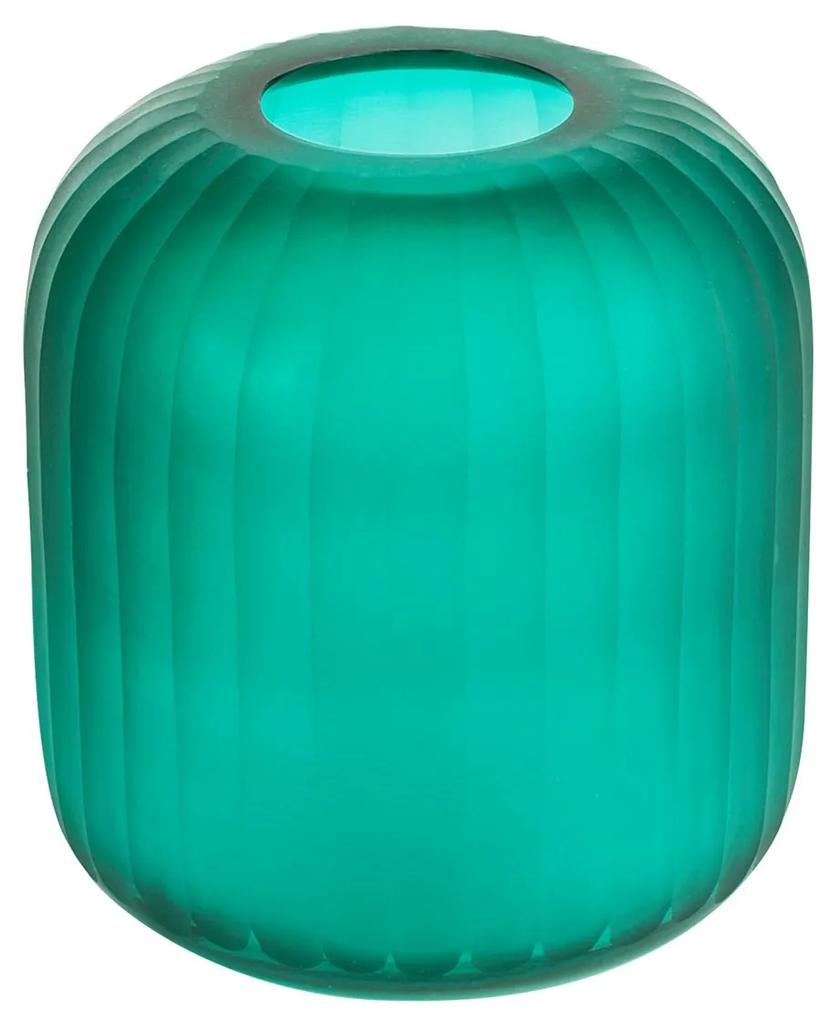 Dekoratívna váza CHIA 20x23 CM tyrkysová