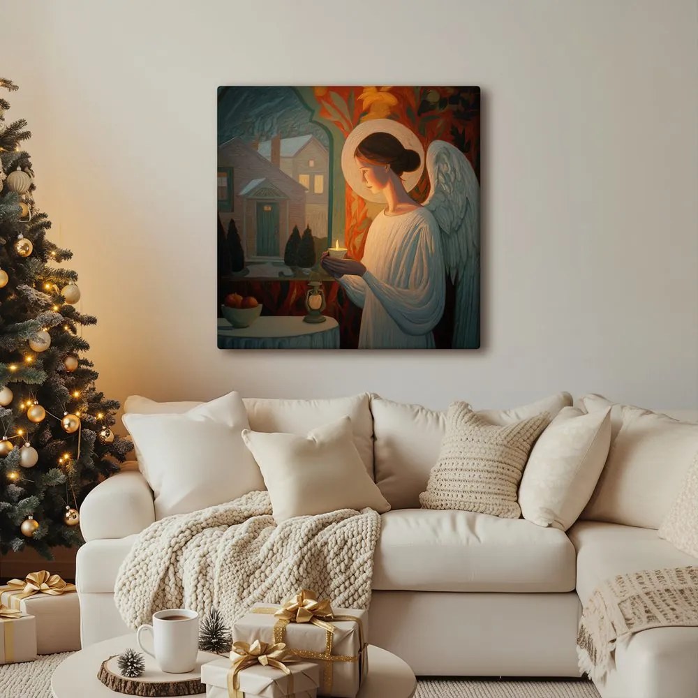 Obraz anjel so sviečkou