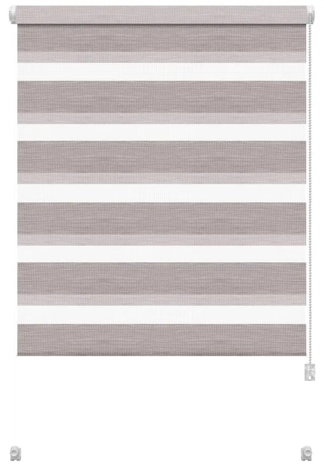 Taupe roleta deň a noc 42,5x150 cm Zebra Silvalin – Gardinia