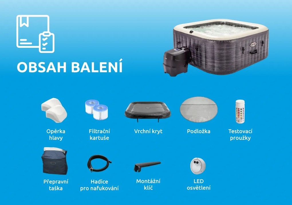 Intex | Vírivý bazén Greystone Deluxe Bubble Spa 4 | 11400262