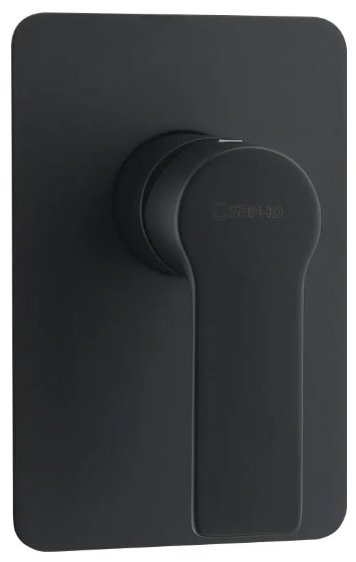 Matne čierna podomietková sprchová batéria (1 výstup) Pax – Sapho