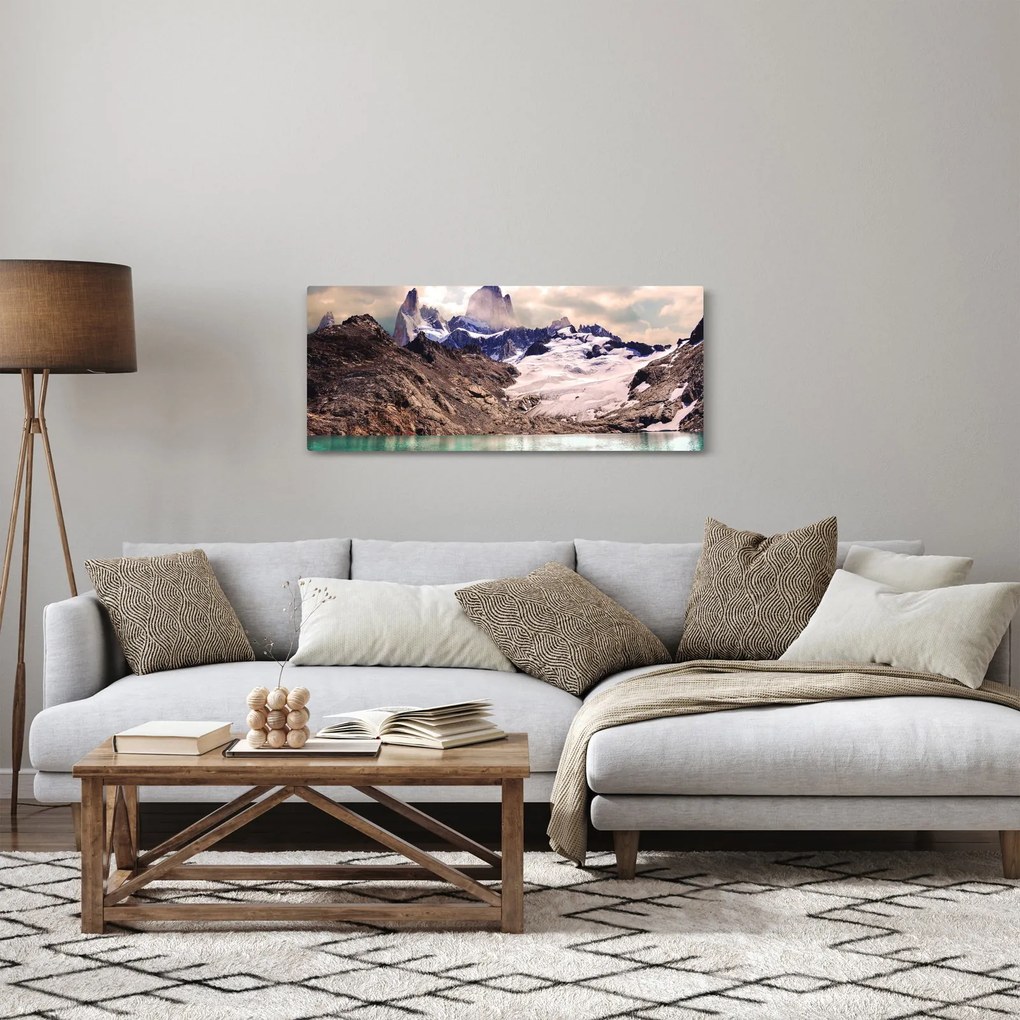 Obraz horského jazera (120x50 cm)