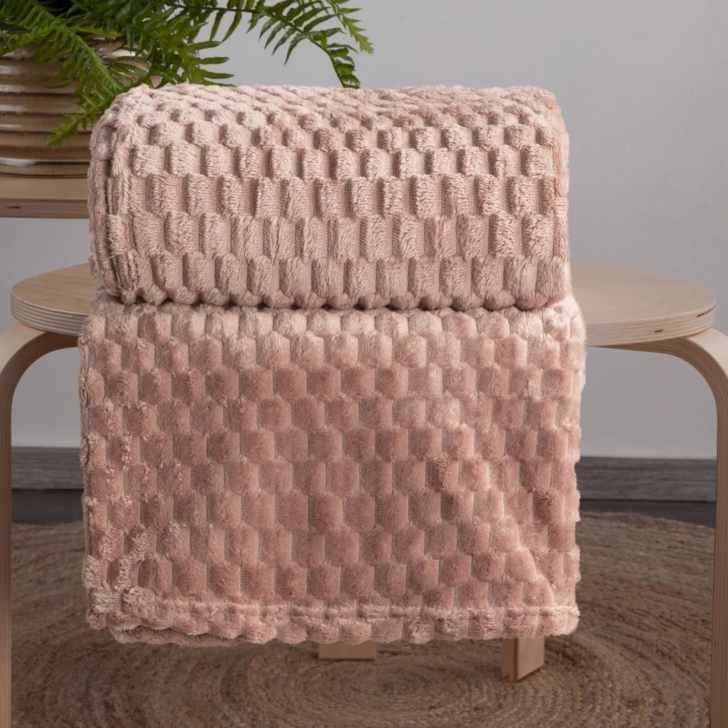 DEKA Z MIKROFLANELU CINDY6 170X210 CM BÉŽOVÁ