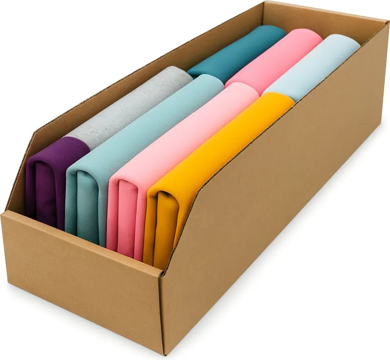 KARTON PAK Úložné boxy na oblečenie, organizéry do skrine EKO KARTÓN 15x49cm