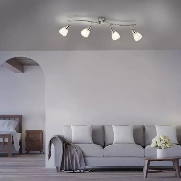 JUST LIGHT. 11954-55 - Bodové svietidlo KARO 4xE14/40W/230V matný chróm