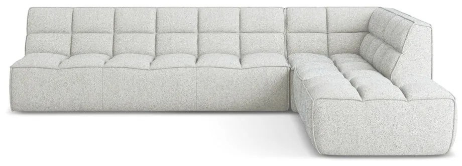 Krémovobiela modulárna rohová pohovka (variabilná) Kalai – Makamii