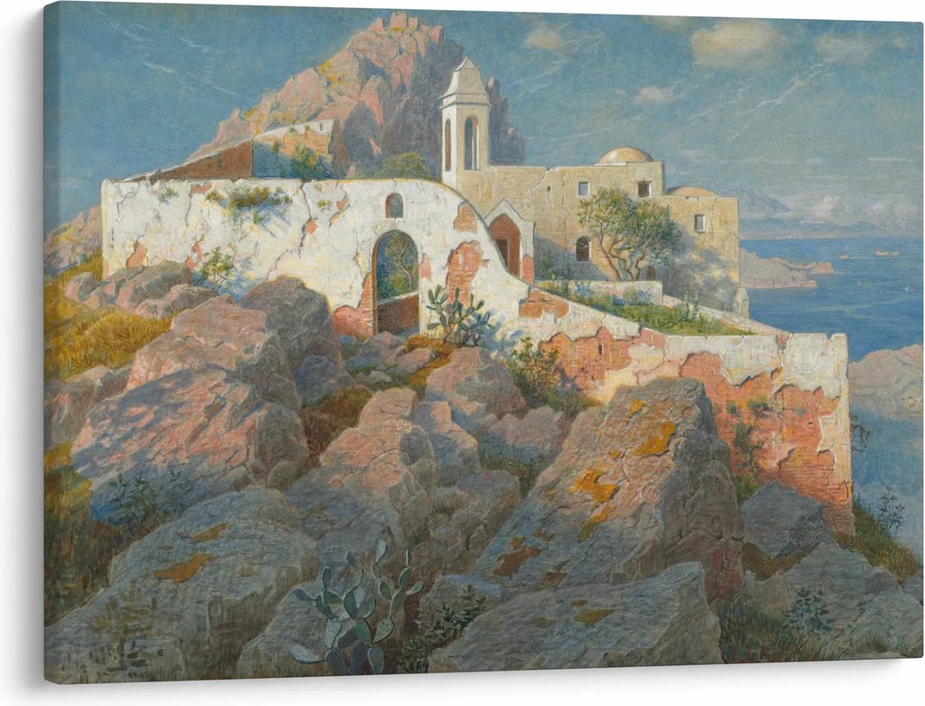 Obraz - William Stanley Haseltine, Santa Maria a Cetrella, Anacapri, reprodukcia (70x50 cm)