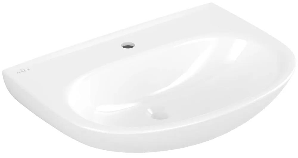VILLEROY &amp; BOCH O.novo závesné umývadlo s otvorom, bez prepadu, 650 x 480 mm, biela alpská, 4A406601