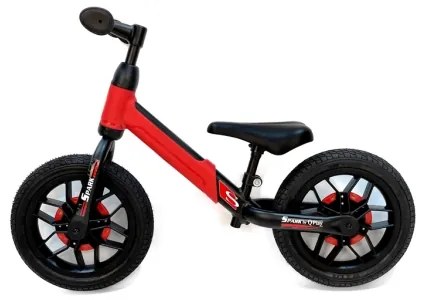 QPlay - Odrážadlo s LED svetlami na kolesách SPARK červená