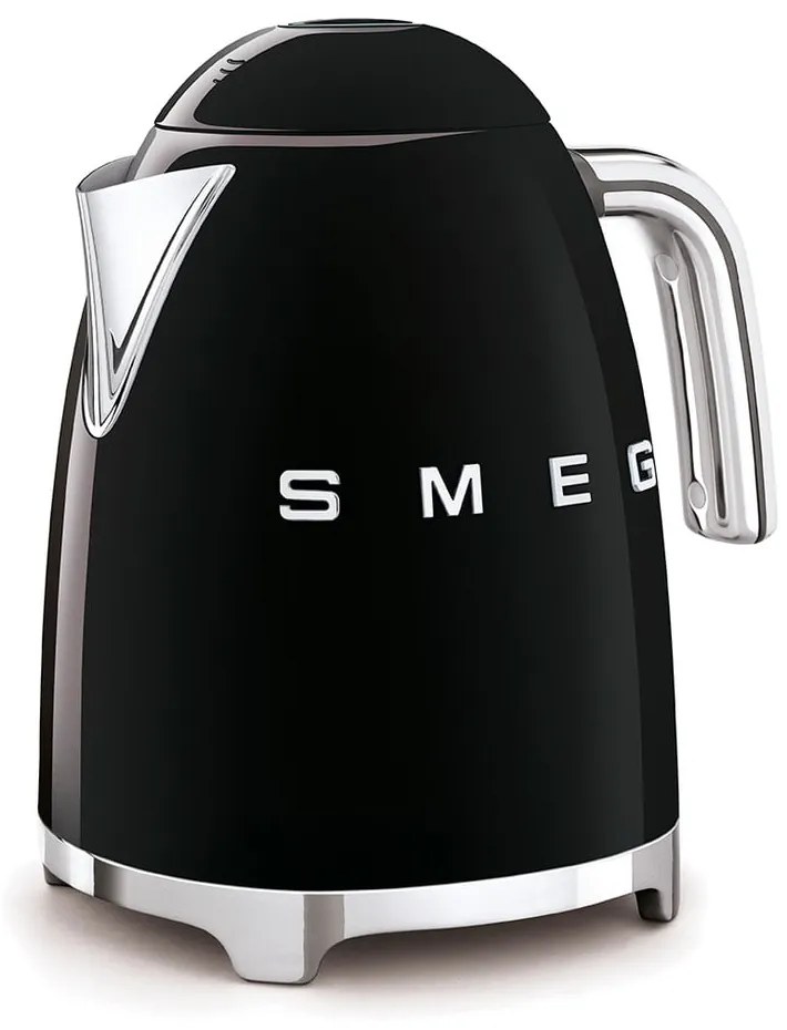 Čierna rýchlovarná kanvica z nehrdzavejúcej ocele 1,7 l Retro Style – SMEG