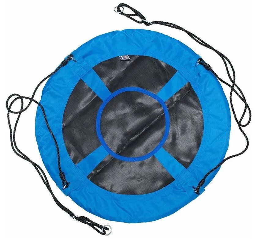 Hojdací kruh bocianie hniezdo, 90 cm, modrý