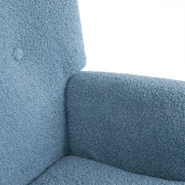 Kreslo MOSS TEDDY BOUCLE modré 828541