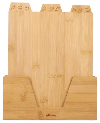 Sada troch dosiek na krájanie BAMBOU hnedé ALL 816432