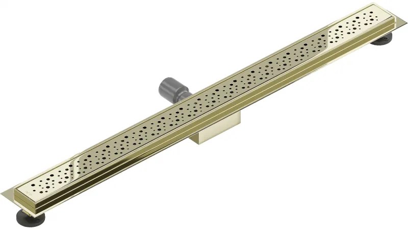 Mexen Flat M12 nerezový sprchový žľab 100 cm, zlatá, 1521100-15