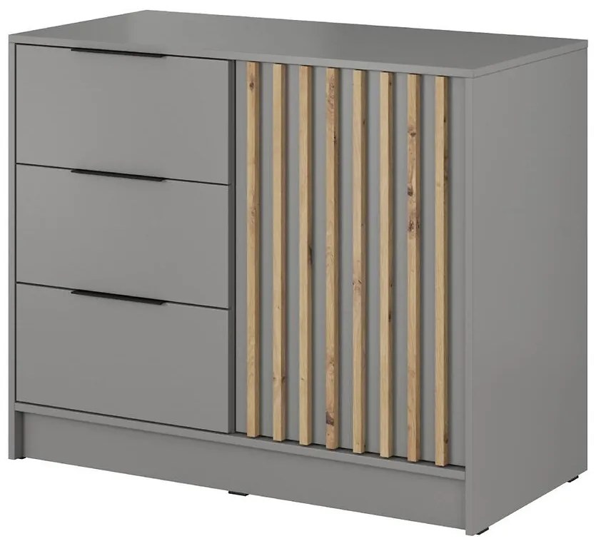 Komoda Nelly 2D Sivá/Artisan