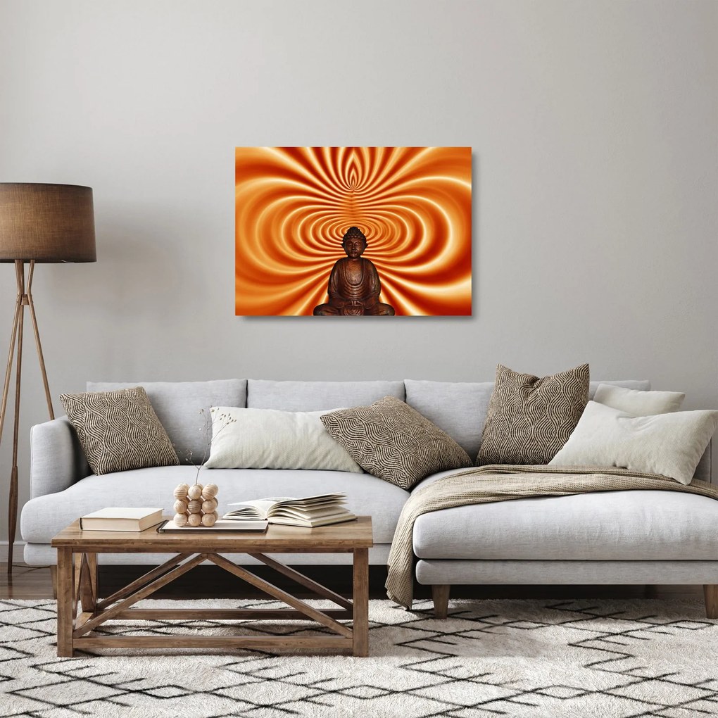 Sklenený obraz sošky (70x50 cm)