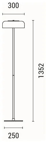 LED Stojacia lampa LED/8W/230V 3000K