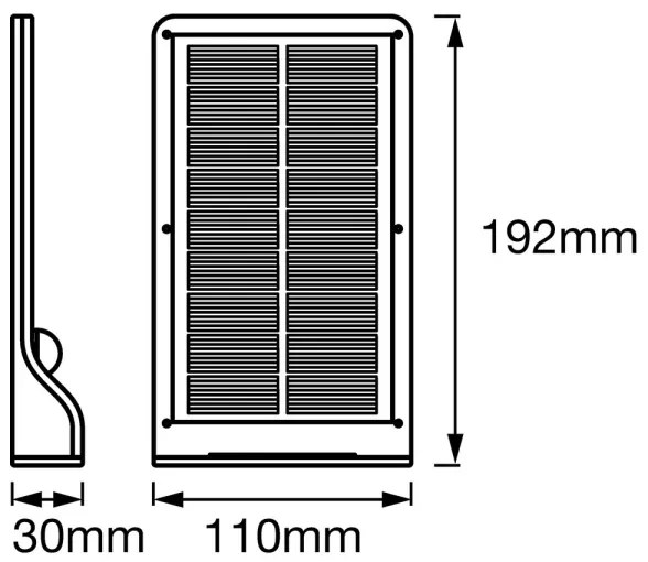 Ledvance - LED Solárne nástenné svietidlo so senzorom DOORLED LED/3W/3,3V IP44