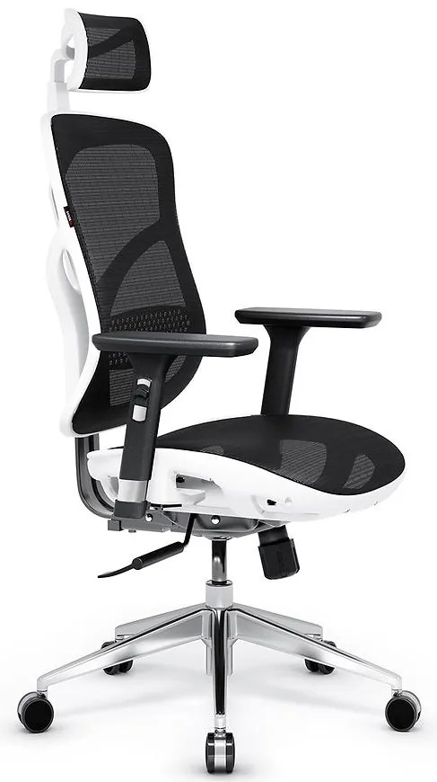 Kancelárske kreslo V-Basic biely/čierna
