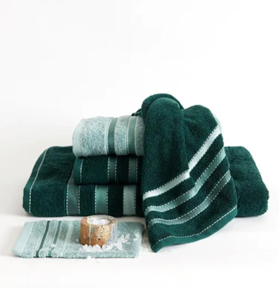Vandyck uterák Prestige Lines Dark green - 60x110 cm