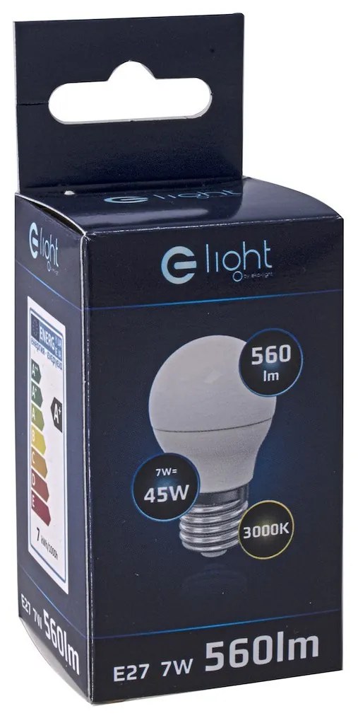 LED žiarovka E27 teplá 3000k 7w 560 lm