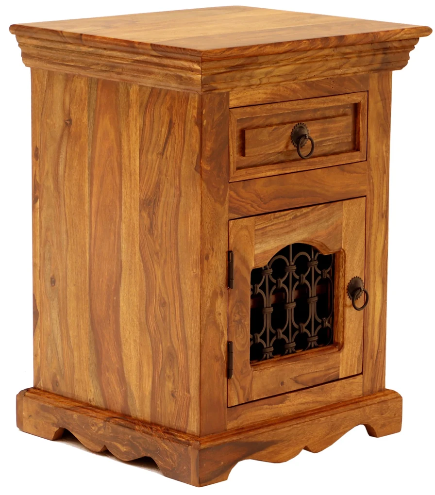 furniture-nabytek.cz - Nočný stolík z masívu z dreva palisander 45x60x40