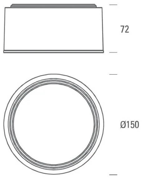 LED2 - LED Stropné svietidlo BUTTON LED/17W/230V strieborná