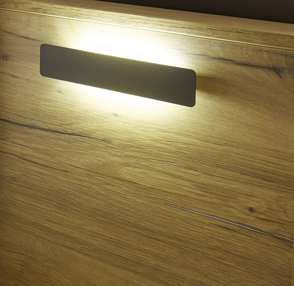 Posteľ s nočnými stolíkmi Trattino 180x200 cm, s osvetlením