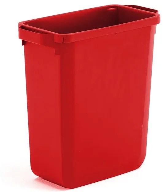Odpadkový kôš na triedenie odpadu OLIVER, objem 60 L, červený
