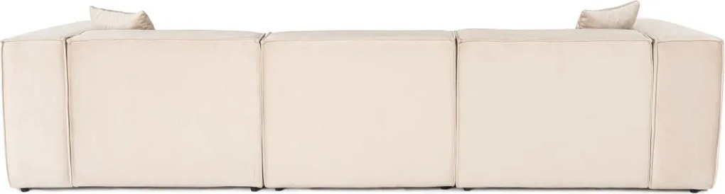 Třímístná pohovka Lora 303 cm krémová