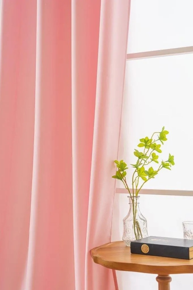 Záves OXFORD LIGHT 140x250 cm, ružový Zavesenie: Riasiaca páska
