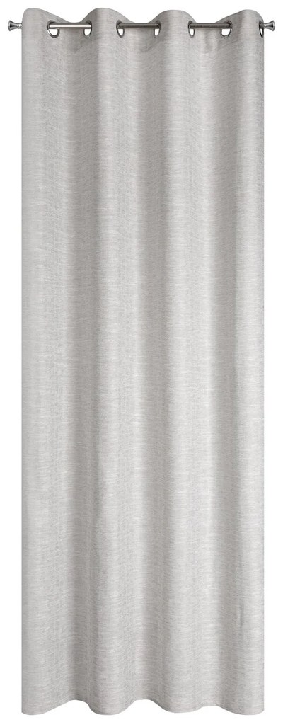 ZATEMŇOVACÍ ZÁVES NA KRÚŽKOCH ANITA 140X250 CM STRIEBORNÁ