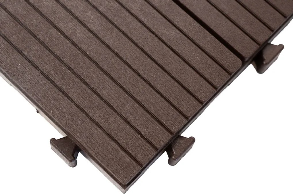 Gumová dlaždica COSMOPOLITAN 45 x 45 cm, hnedá, zosilnená 2,5 cm MHEU5100189