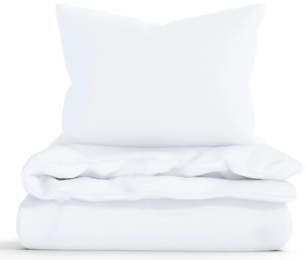 Bavlnené obliečky Renforcé do postieľky – Jasmine biela